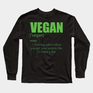 Vegan Definition Long Sleeve T-Shirt